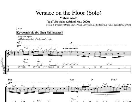 chord versace on the floor|versace on the floor chords pdf.